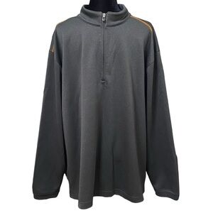 Pebble Beach Charcoal Gray Quarter Zip Golf Pullover Jacket XXL